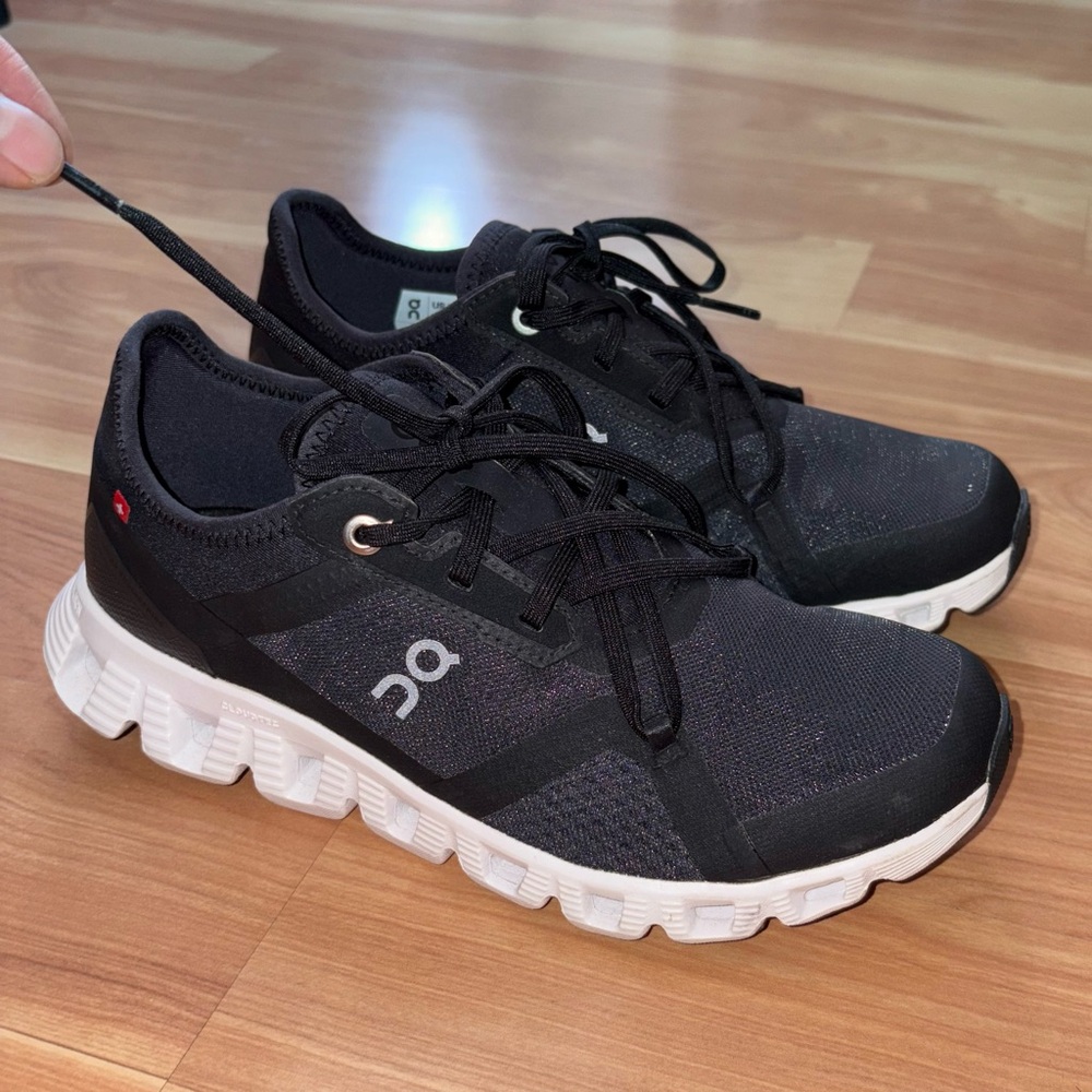 On Cloud X 3 AD Black Mesh Ultra Lightweight Athletic Running Sneakers Size 7 - Picture 7 of 16
